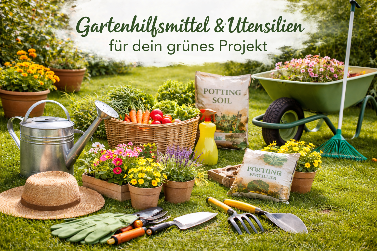 Entdecke praktische Gartenhilfsmittel & Utensilien bei KAQTU: Anzuchttöpfe, Eimer, Blumendraht und mehr für dein grünes Projekt!