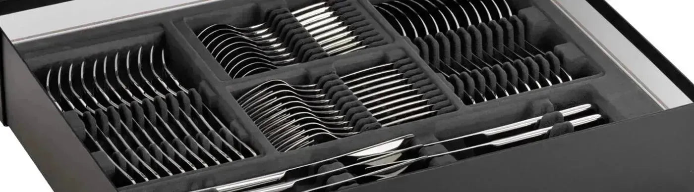 Entdecke die stilvolle Besteckkollektion von KAQTU – Perfekt für jeden Tisch!