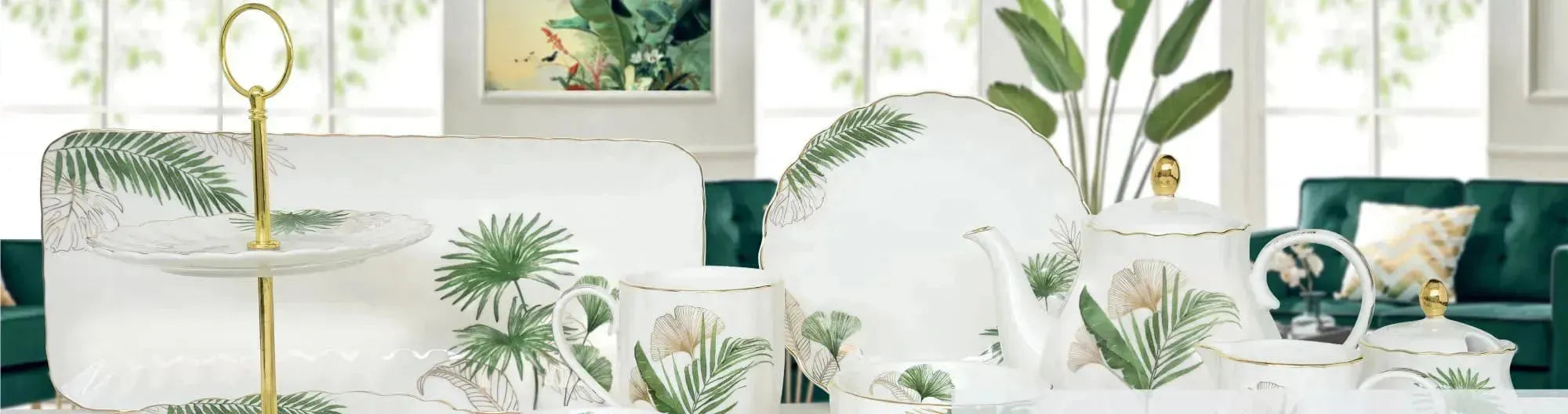 Lifestyle-Produkte der Easy Life Kollektion von KAQTU, stilvoll arrangiert mit praktischen Küchenhelfern, Geschirrsets und modernen Wohnaccessoires in einem harmonischen Ambiente.