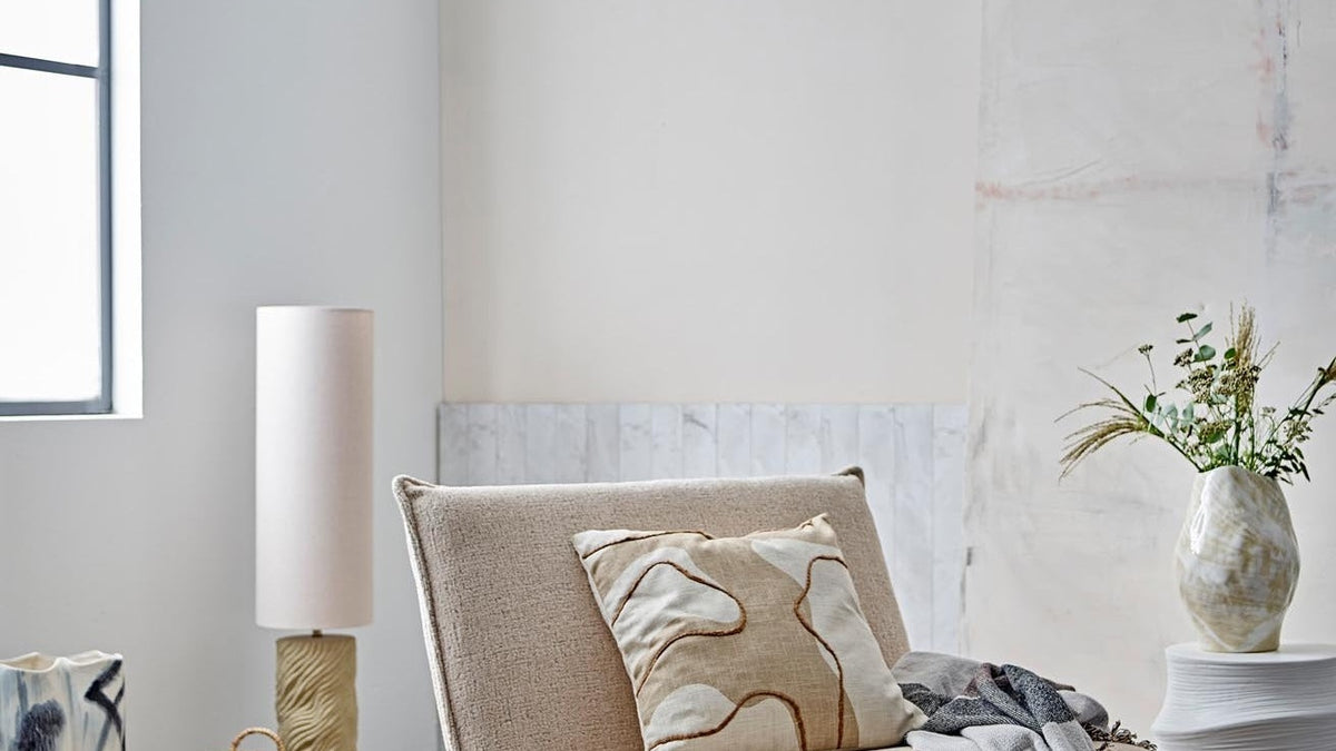 Hofstein Standleuchte Modern – Holz, Naturfarben, E27, Für Wohn- & Schlafzimmer