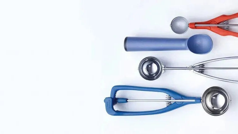 Stöckel Eisportionierer – Profiqualität aus rostfreiem Edelstahl, spülmaschinengeeignet, Abstreifer, ideal für Gastronomie und Zuhause.