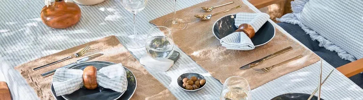 Tischsets: Moderne und elegante Tischsets aus natürlichen Materialien