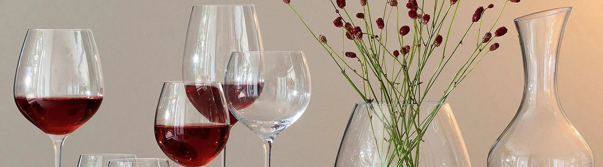 Elegante Weingläser der LSA Wine Serie