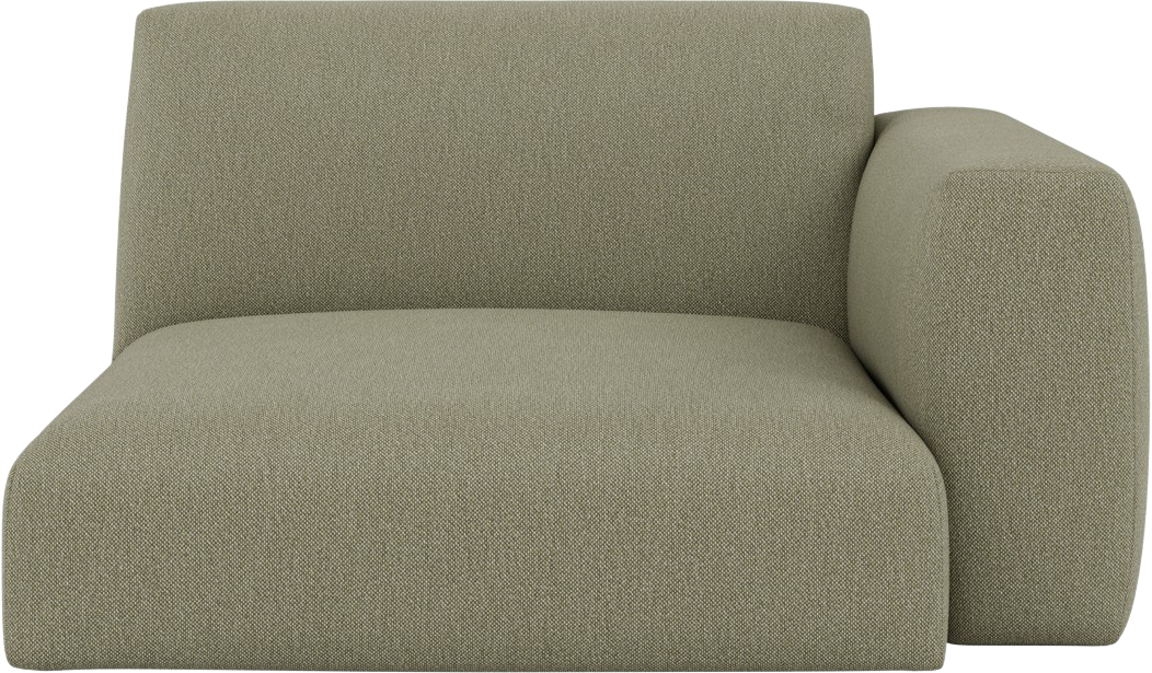 In Situ Sofa / Rechtes Armlehnenmodul (B80) in Olivgrün präsentiert im Onlineshop von KAQTU Design AG. Modulares Sofa ist von Muuto