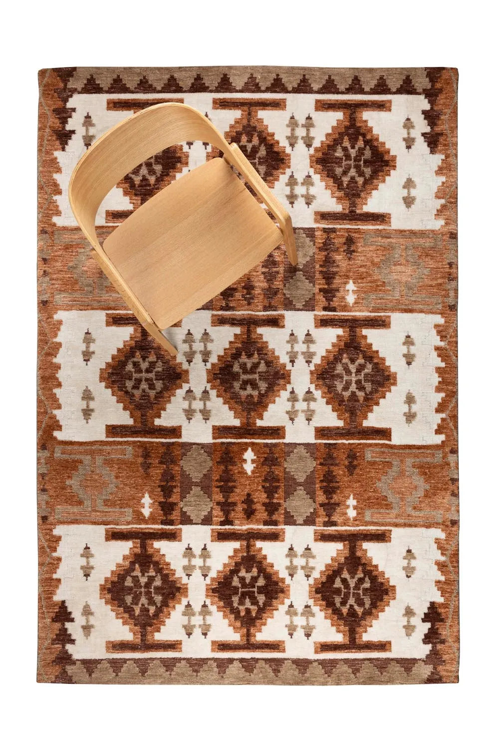 Dutchbone Maron Teppich 160x230: Zeitlose Schönheit in Erdfarben.