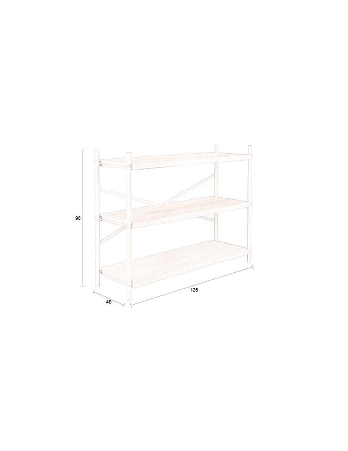 Elegantes Iron Regal Low von Dutchbone für modernes Wohndesign.