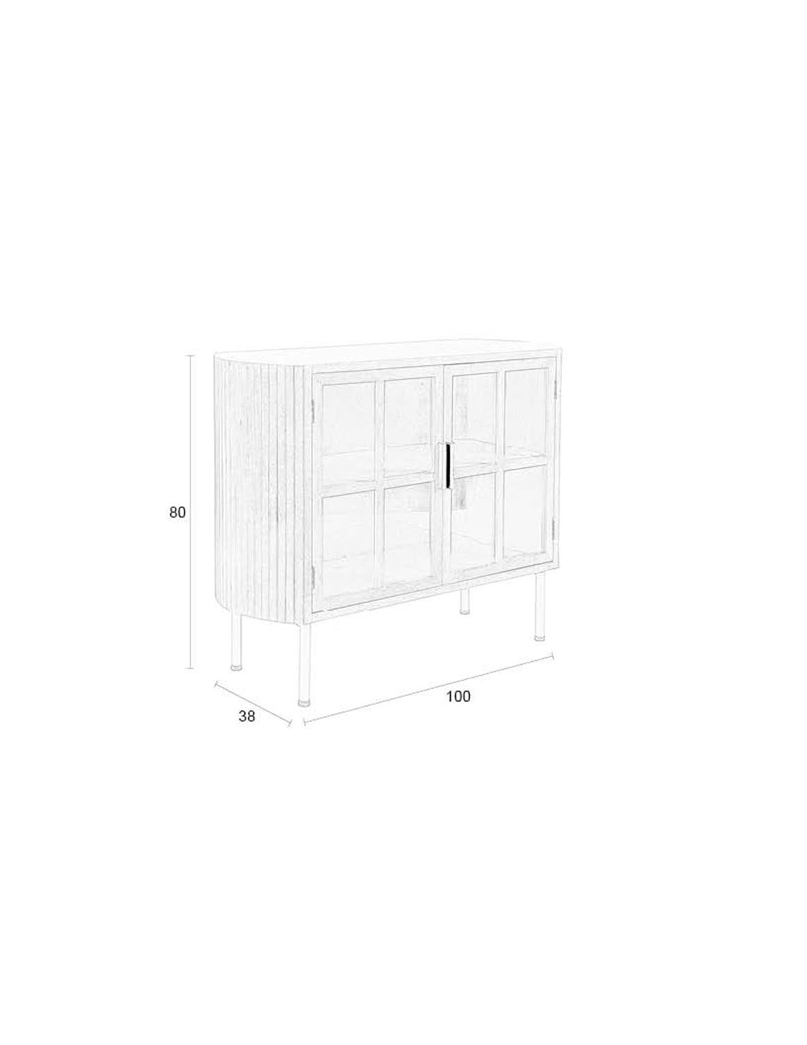 Yaz Sideboard High in Braun präsentiert im Onlineshop von KAQTU Design AG. Sideboard ist von White Label Living