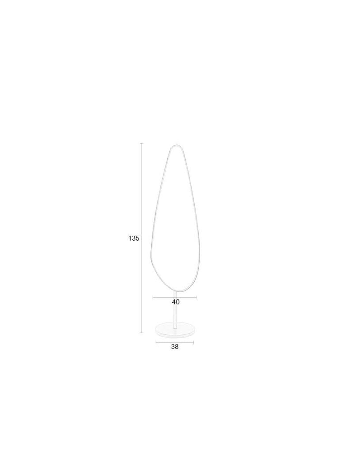Eleganter Dropz Mirror: Zeitloses Design für stilvolle Räume.