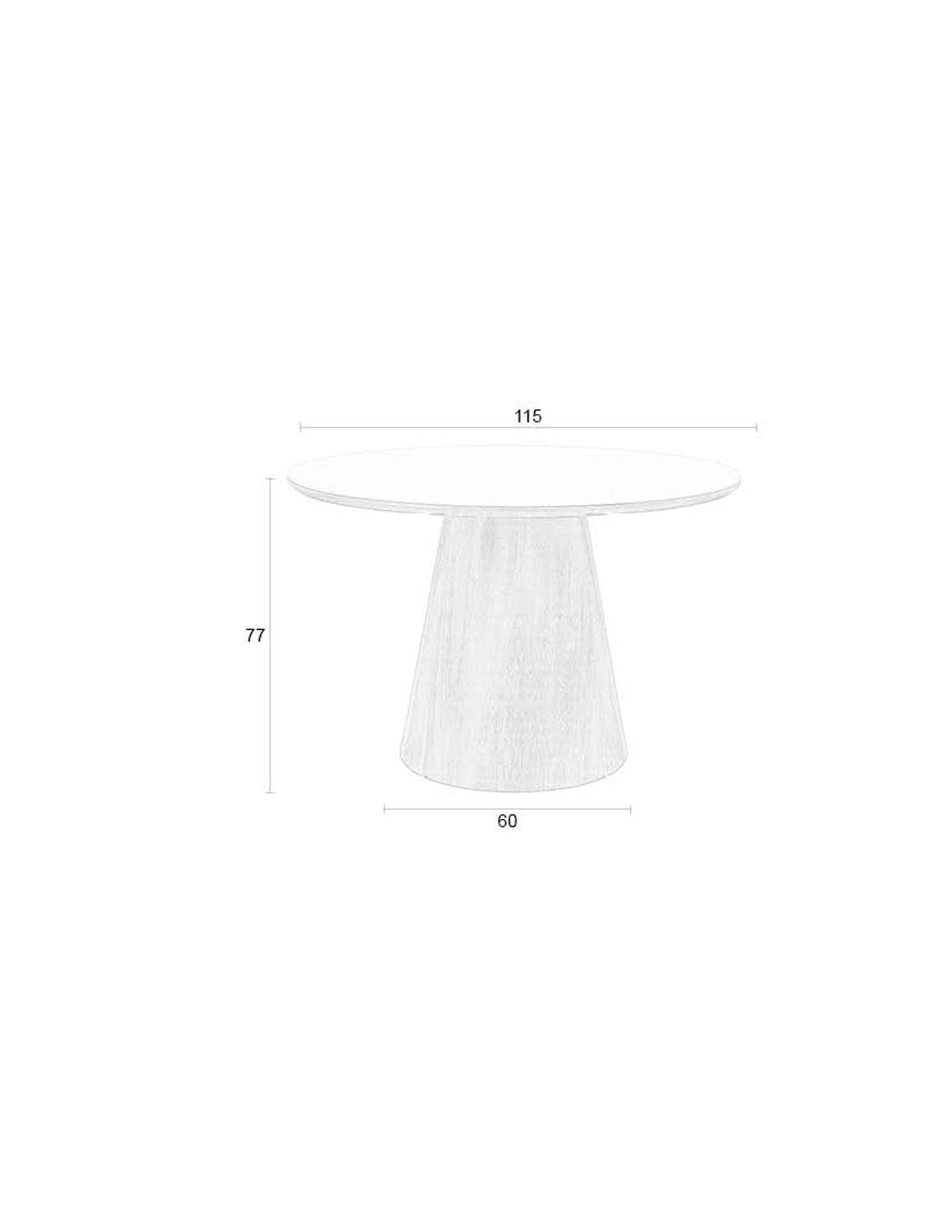Almira Esstisch Round: Eleganz trifft Funktionalität im Esszimmer.