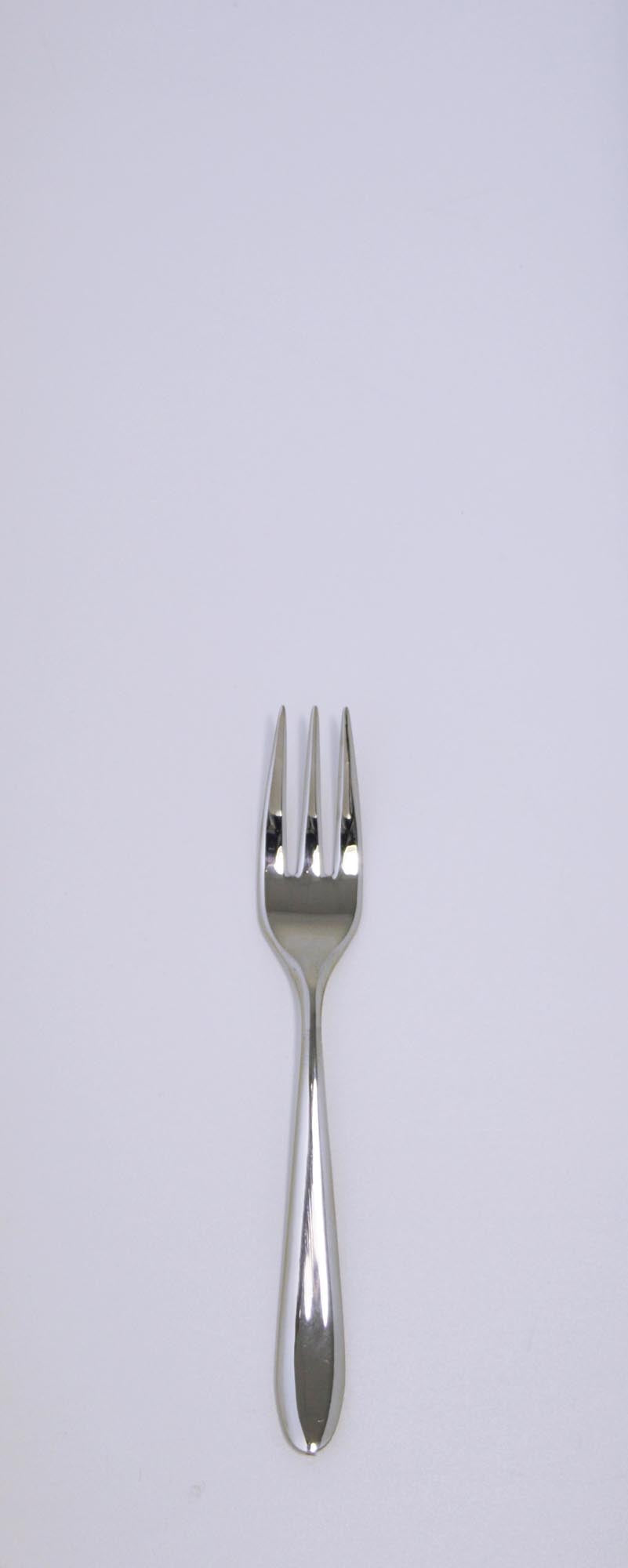 Elegante Ritz Kuchengabel von Pintinox: 14,8 cm, 18/10 Edelstahl, spülmaschinenfest, ideal für Kuchen und Desserts.