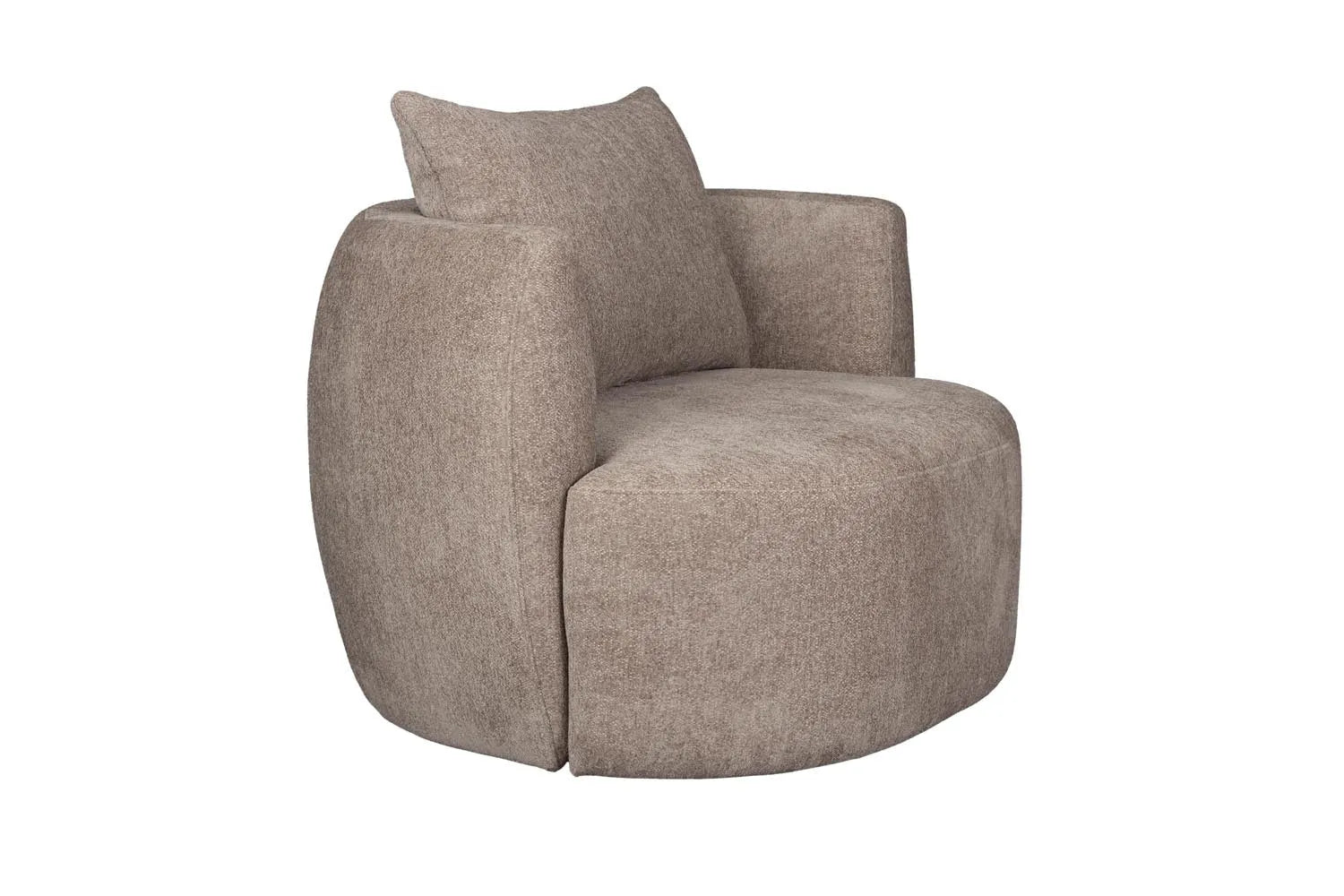 Der Rocca Lounge Stuhl von Dutchbone vereint organische Eleganz und Komfort, inspiriert von der Natur, in einem stilvollen Design.