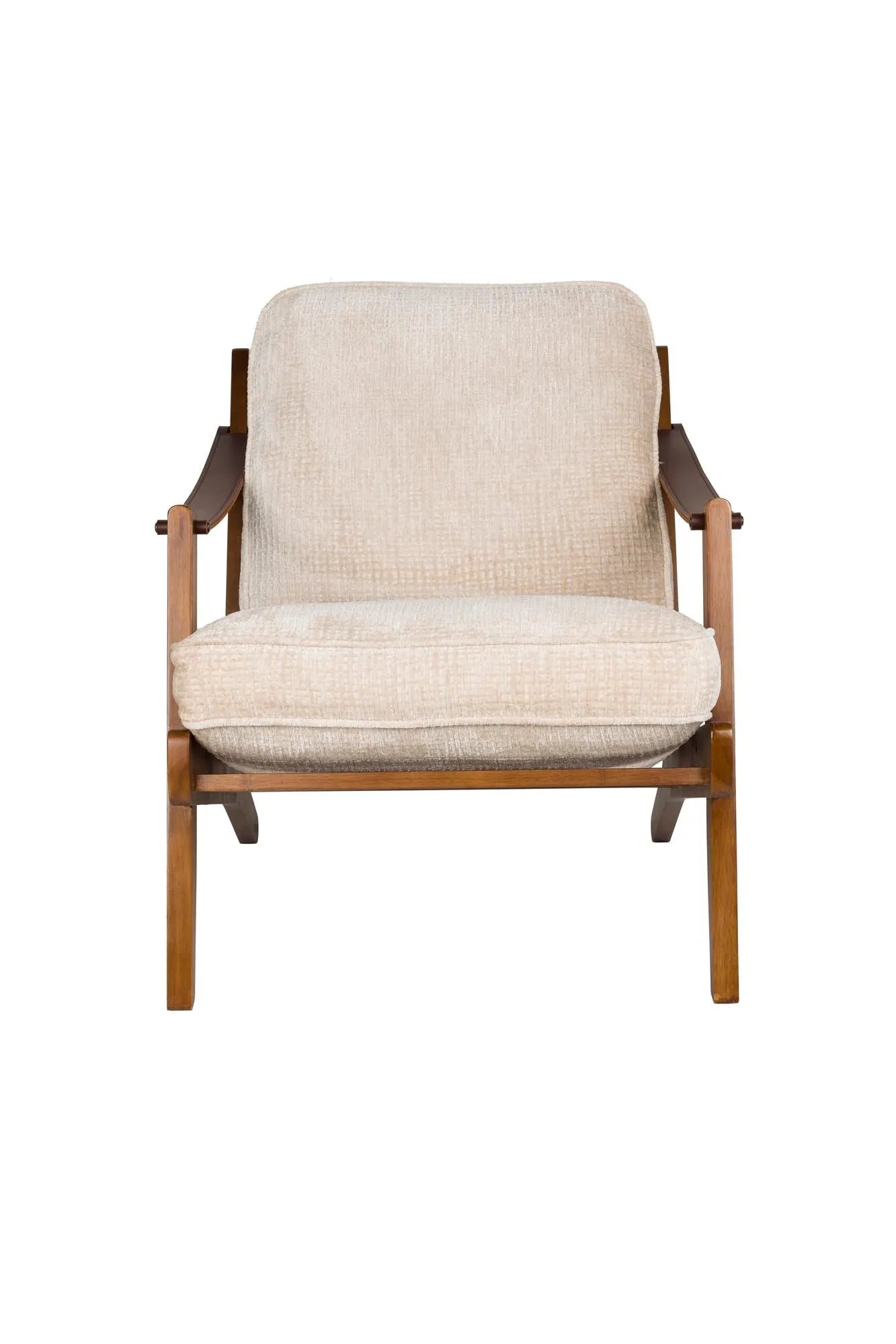 Der Loungesessel Washington vereint edles Mangoholz mit Vintage-Charme und bietet stilvollen Komfort für jeden Raum.
