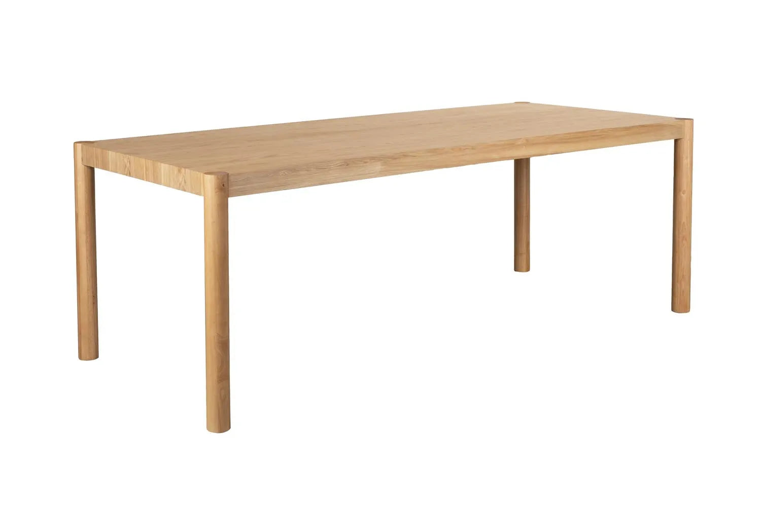 Der Tisch Sticks von Zuiver: Elegantes Design mit Eschenfurnier und stabilen Gummibaumholzbeinen, ideal für jedes Esszimmer.