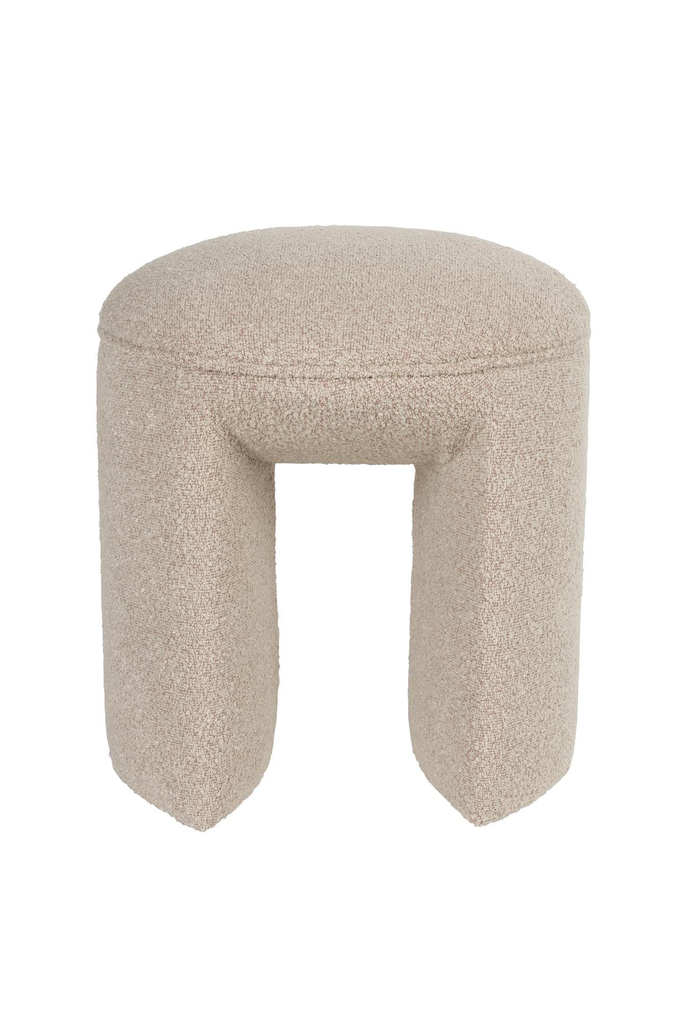 Moderner Hocker Noxx von White Label Living, stilvolles Design, langlebig und vielseitig, ideal für zeitgemäße Wohnräume.