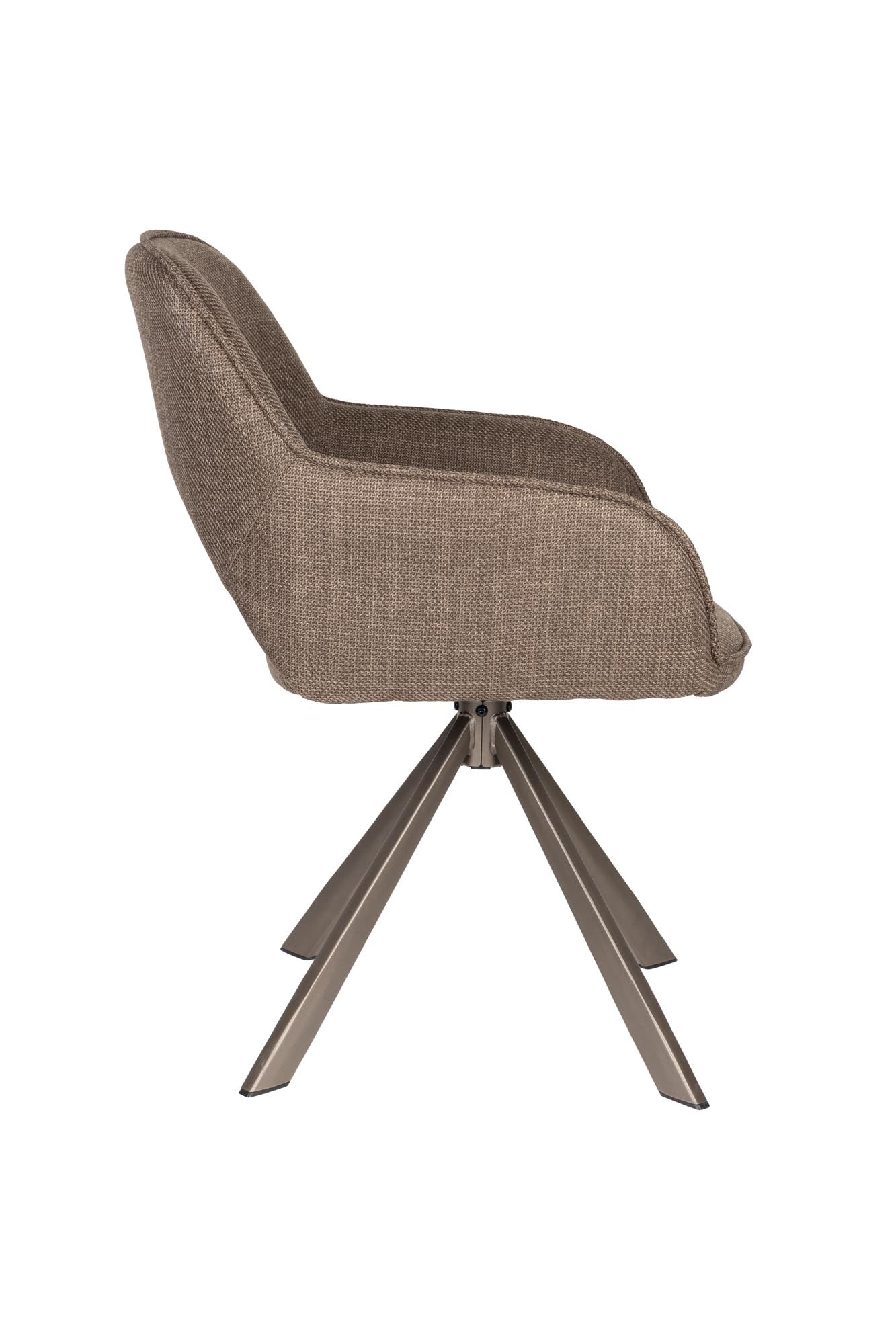 Stuhl Toye in Braun präsentiert im Onlineshop von KAQTU Design AG. Stuhl ist von White Label Living