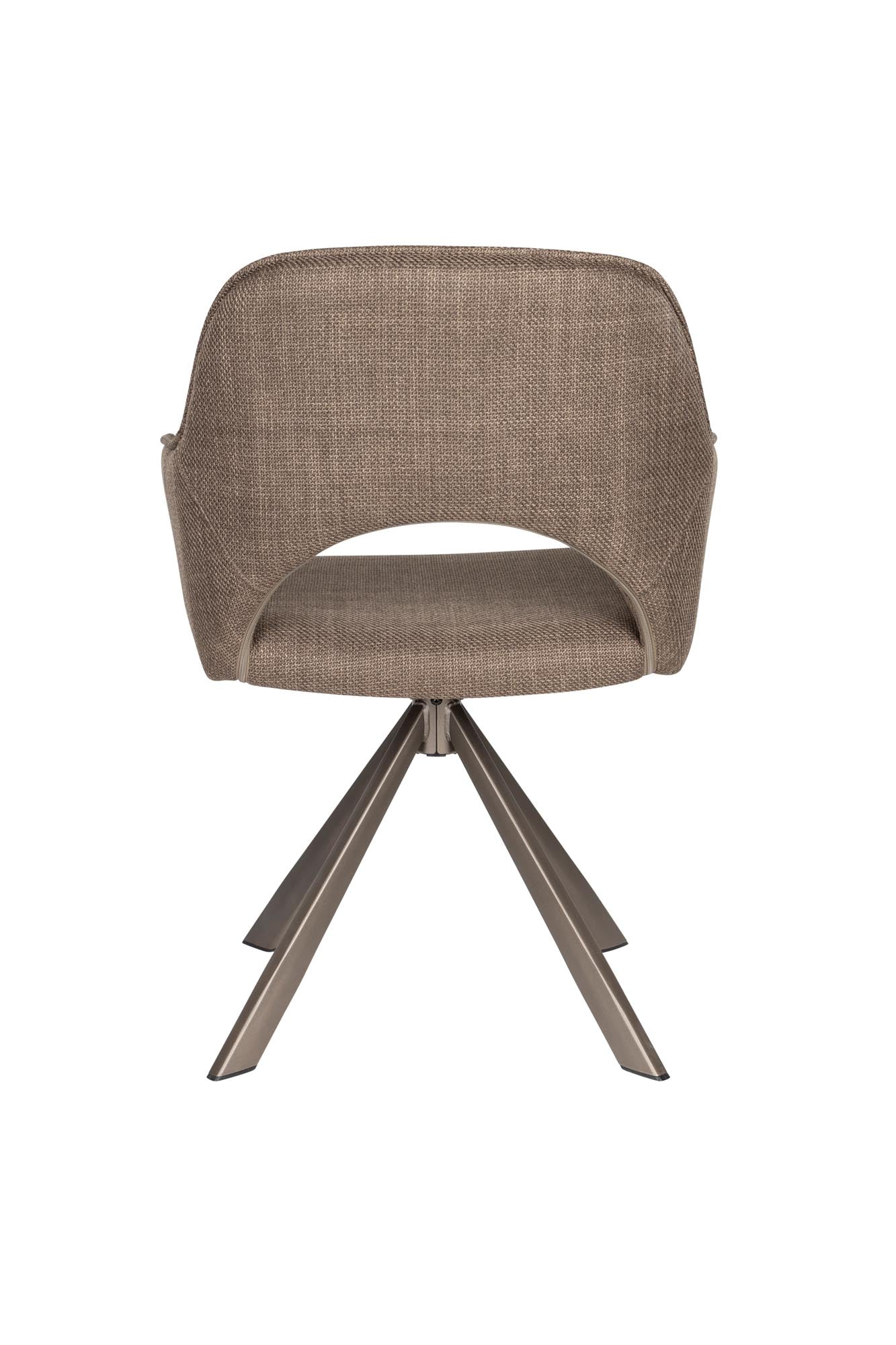 Stuhl Toye in Braun präsentiert im Onlineshop von KAQTU Design AG. Stuhl ist von White Label Living
