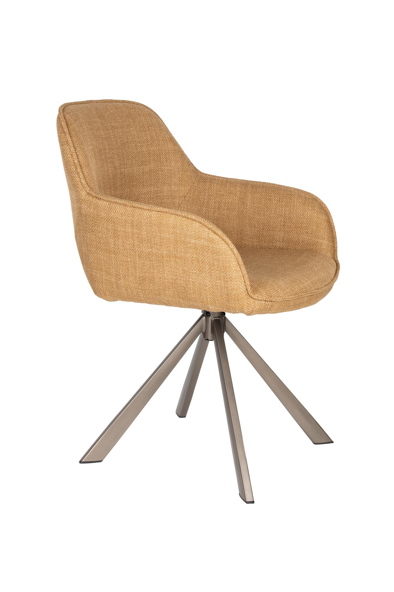 Stuhl Toye in Ocker präsentiert im Onlineshop von KAQTU Design AG. Stuhl ist von White Label Living