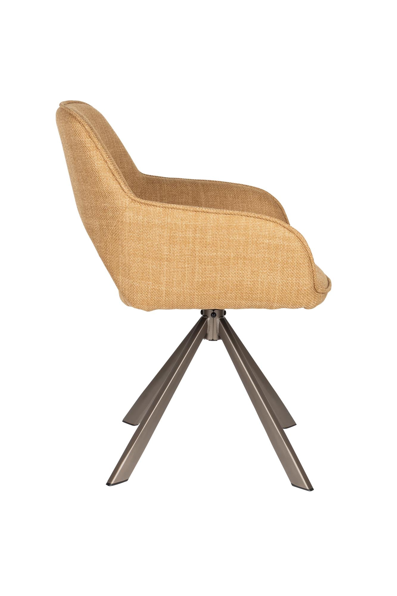 Stuhl Toye in Ocker präsentiert im Onlineshop von KAQTU Design AG. Stuhl ist von White Label Living