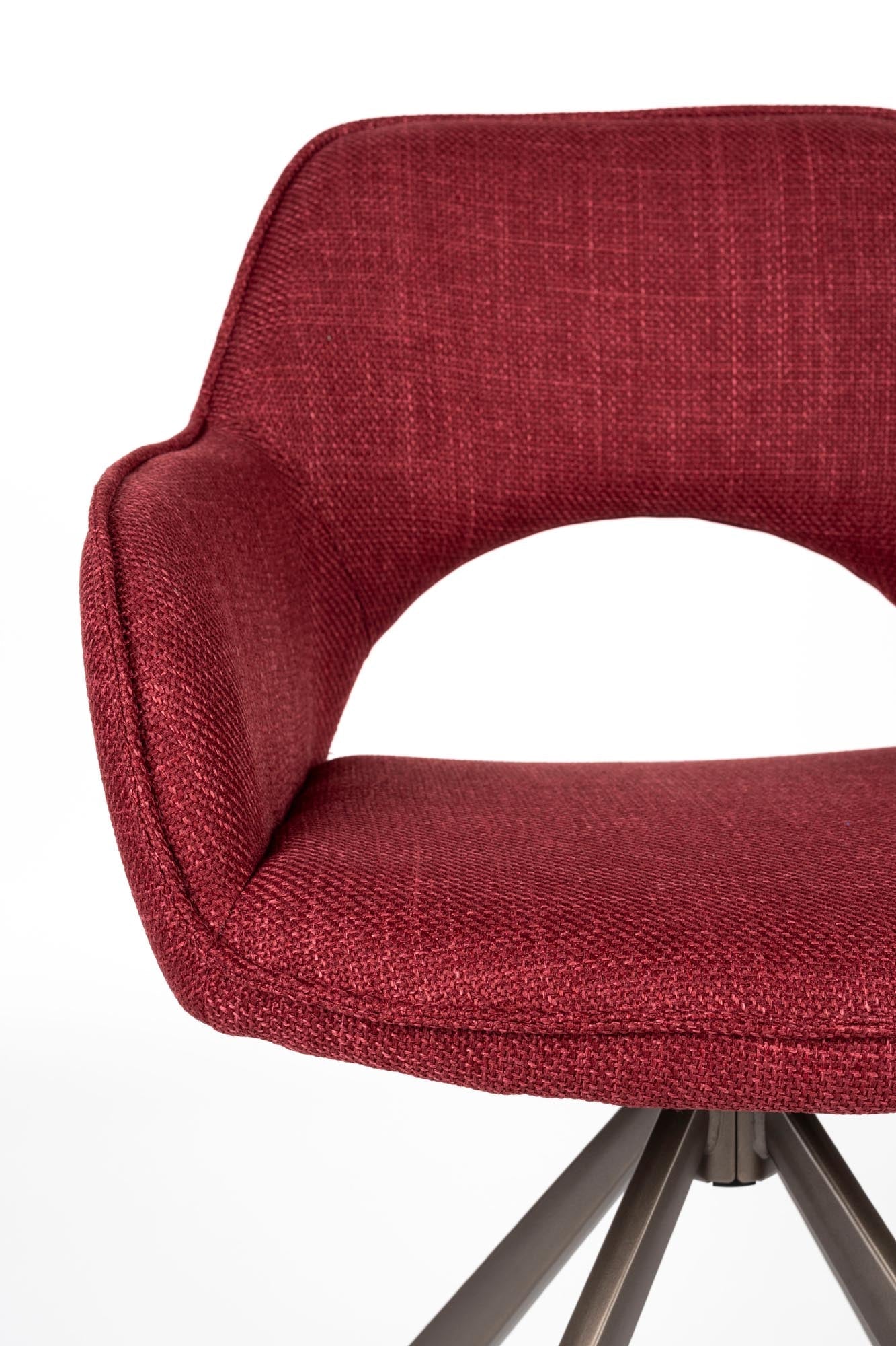 Stuhl Toye in Rot präsentiert im Onlineshop von KAQTU Design AG. Stuhl ist von White Label Living