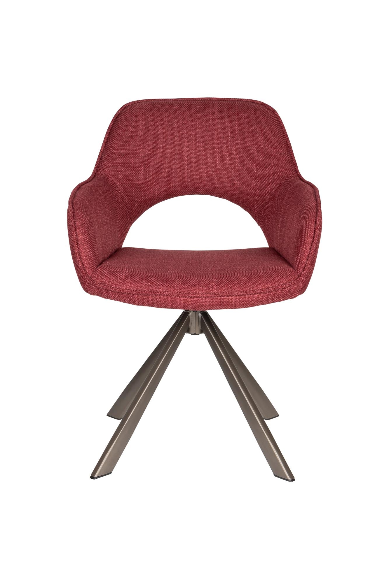 Stuhl Toye in Rot präsentiert im Onlineshop von KAQTU Design AG. Stuhl ist von White Label Living
