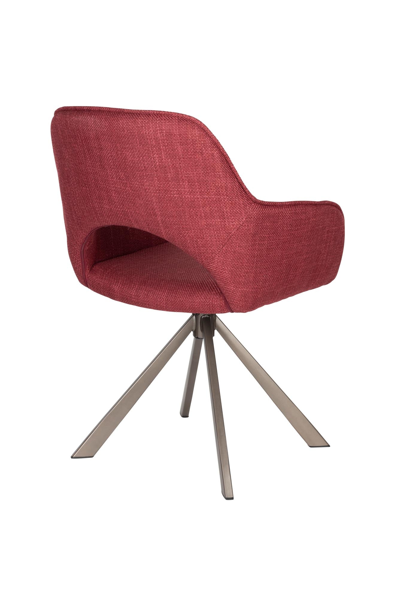 Stuhl Toye in Rot präsentiert im Onlineshop von KAQTU Design AG. Stuhl ist von White Label Living