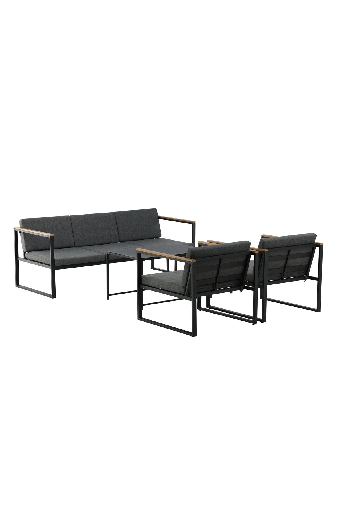 Dakar Sofa Outdoorset 90cm in Schwarz präsentiert im Onlineshop von KAQTU Design AG. Loungeset ist von Venture Home