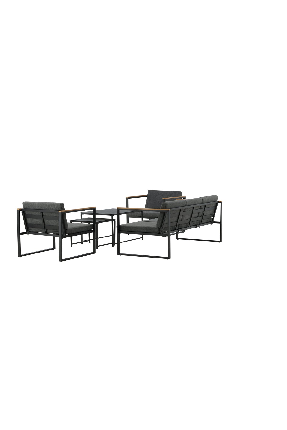 Dakar Sofa Outdoorset 90cm in Schwarz präsentiert im Onlineshop von KAQTU Design AG. Loungeset ist von Venture Home