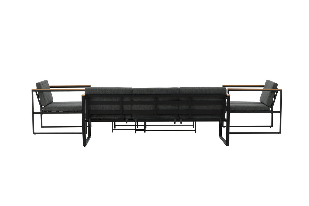 Dakar Sofa Outdoorset 90cm in Schwarz präsentiert im Onlineshop von KAQTU Design AG. Loungeset ist von Venture Home