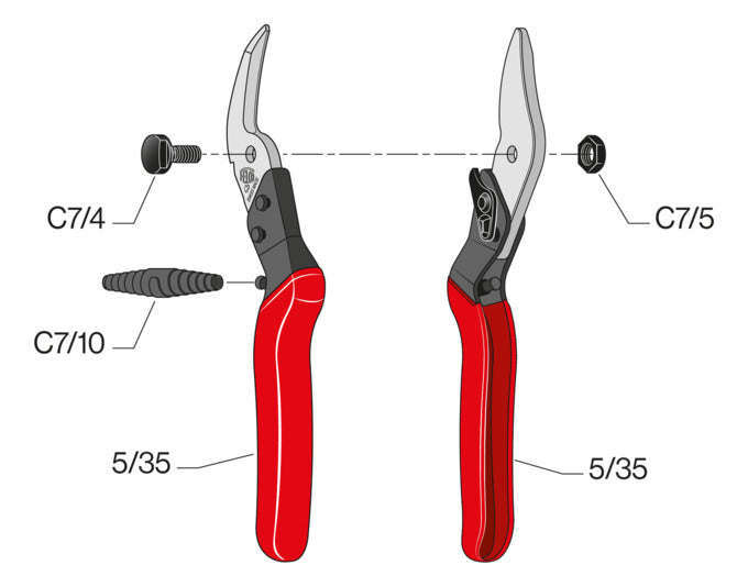 Die FELCO Vielzweckschere CP ist ein robustes Werkzeug für präzises Schneiden, ideal für Garten, Haushalt und Handwerk.