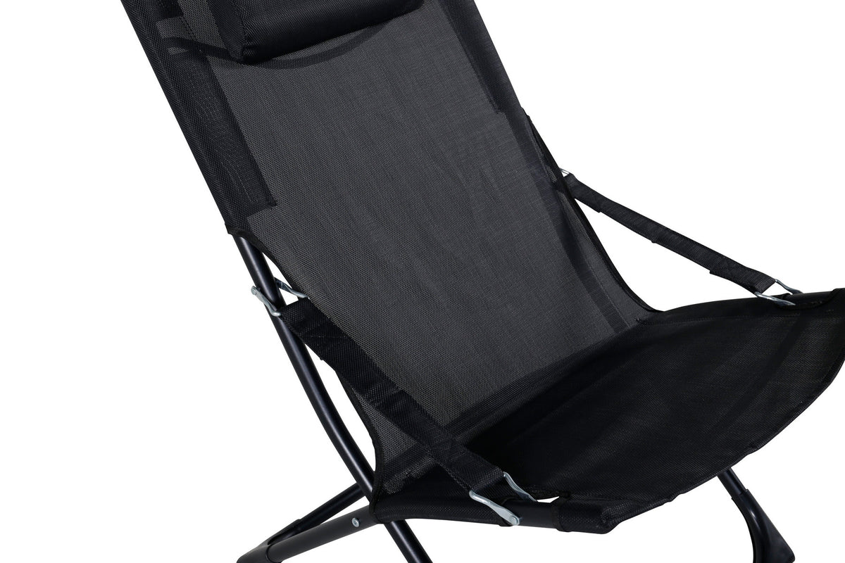 Sevilla Sun Lounge in Schwarz präsentiert im Onlineshop von KAQTU Design AG. Liegestuhl ist von Venture Home
