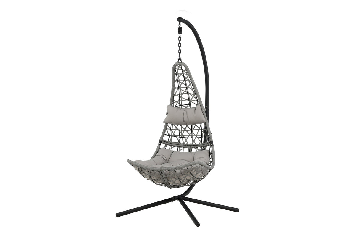 Edinburgh Hängesessel in Grau präsentiert im Onlineshop von KAQTU Design AG. Outdoor-Sessel ist von Venture Home