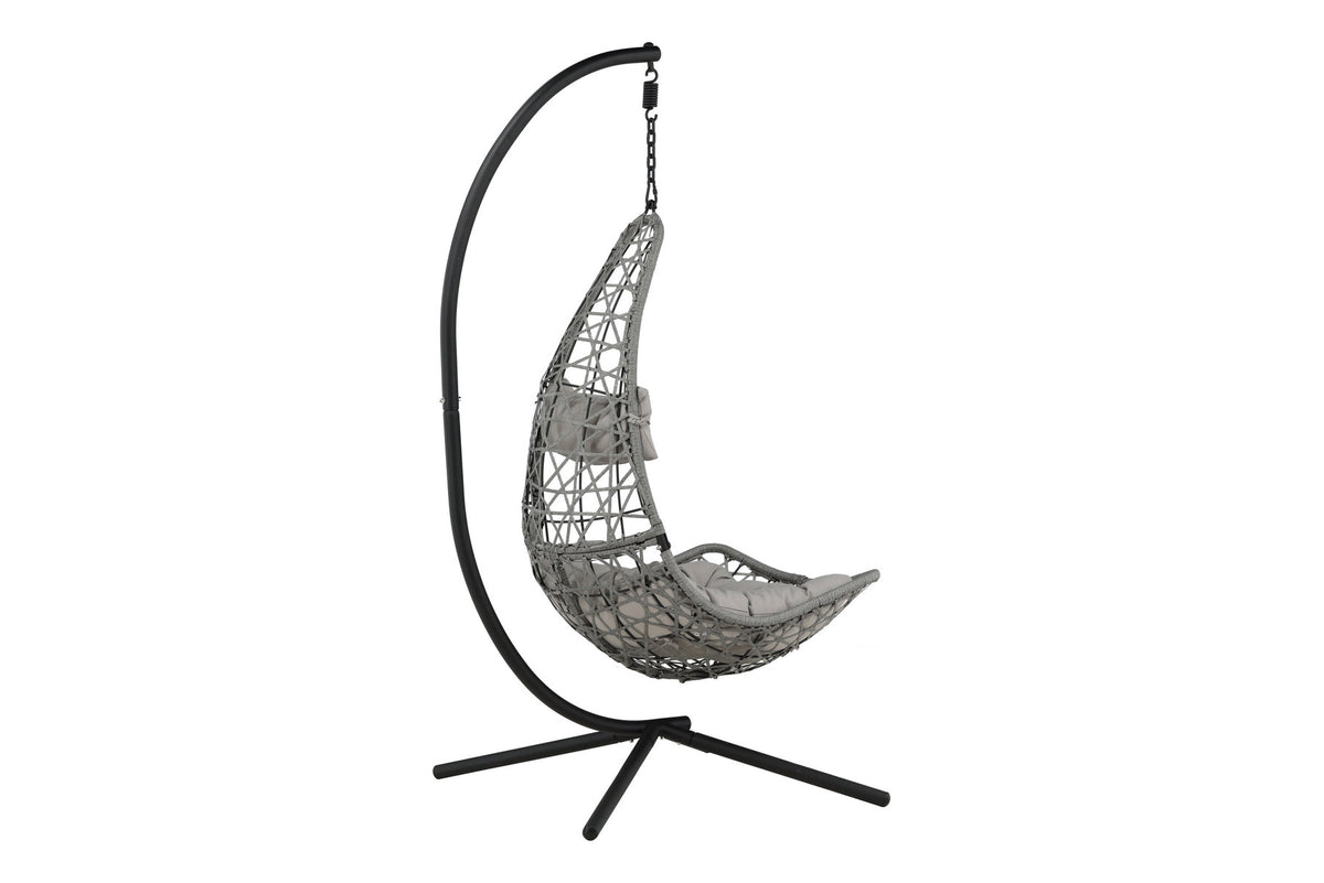 Edinburgh Hängesessel in Grau präsentiert im Onlineshop von KAQTU Design AG. Outdoor-Sessel ist von Venture Home
