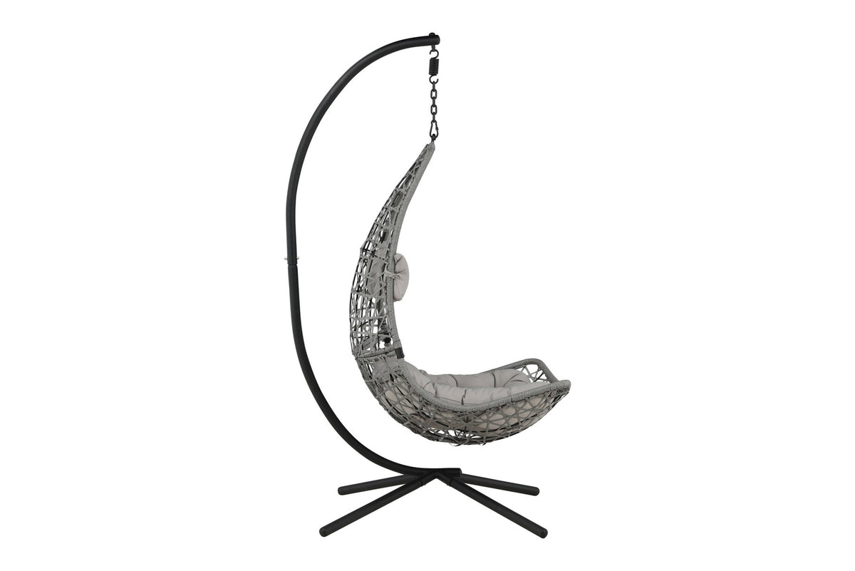 Edinburgh Hängesessel in Grau präsentiert im Onlineshop von KAQTU Design AG. Outdoor-Sessel ist von Venture Home