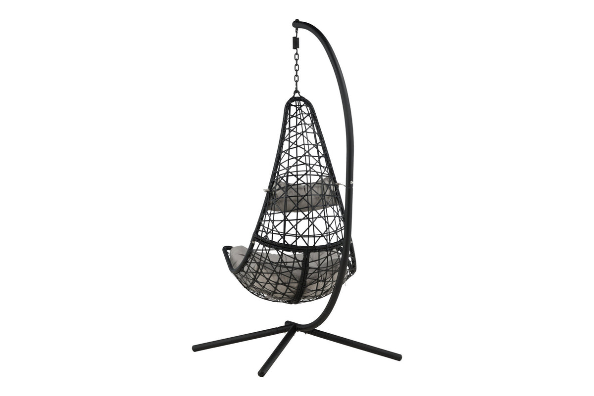 Edinburgh Hängesessel in Schwarz präsentiert im Onlineshop von KAQTU Design AG. Outdoor-Sessel ist von Venture Home