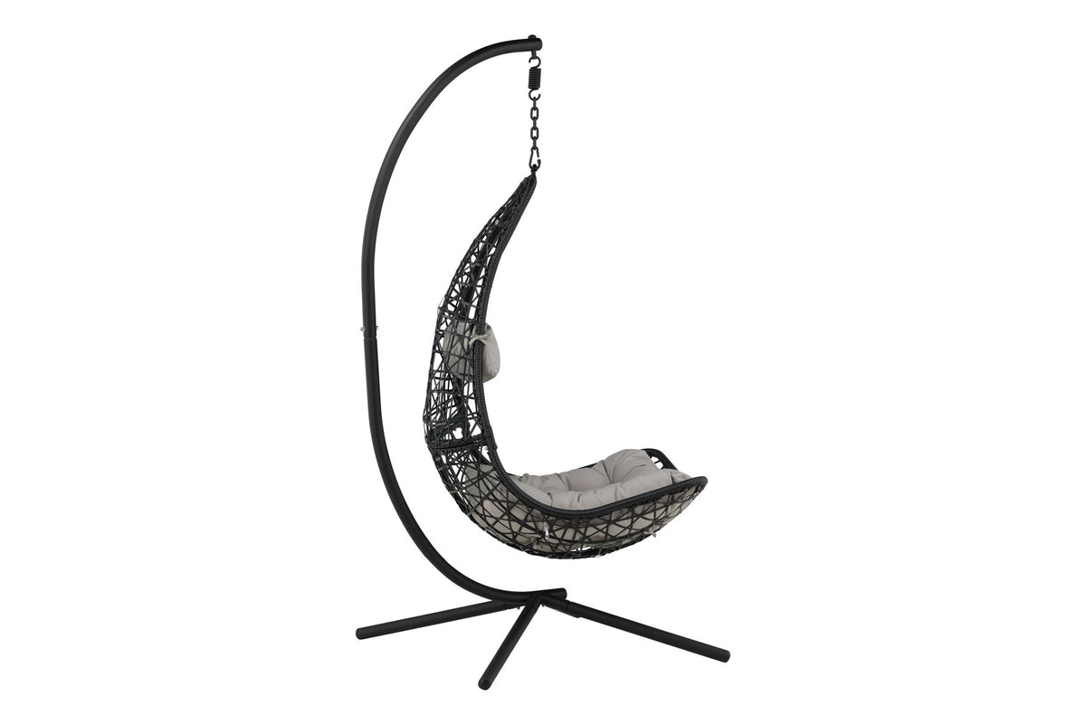 Edinburgh Hängesessel in Schwarz präsentiert im Onlineshop von KAQTU Design AG. Outdoor-Sessel ist von Venture Home
