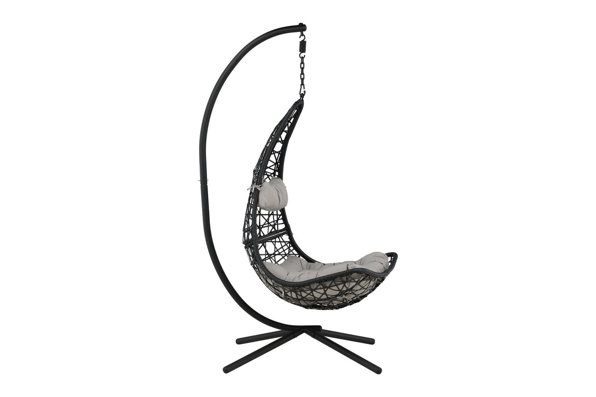 Edinburgh Hängesessel in Schwarz präsentiert im Onlineshop von KAQTU Design AG. Outdoor-Sessel ist von Venture Home