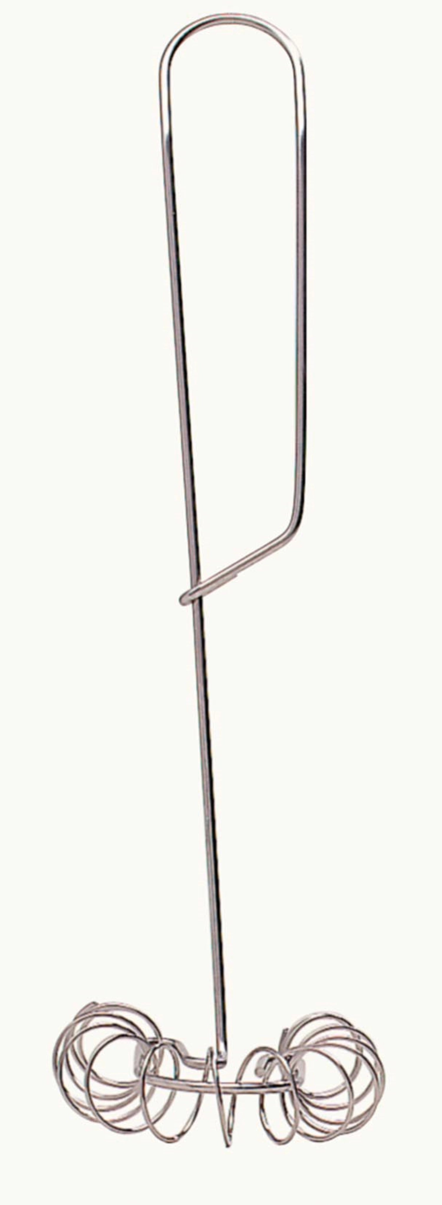 Schwingbesen 23cm en acier inoxydable avec étiquette de remorque