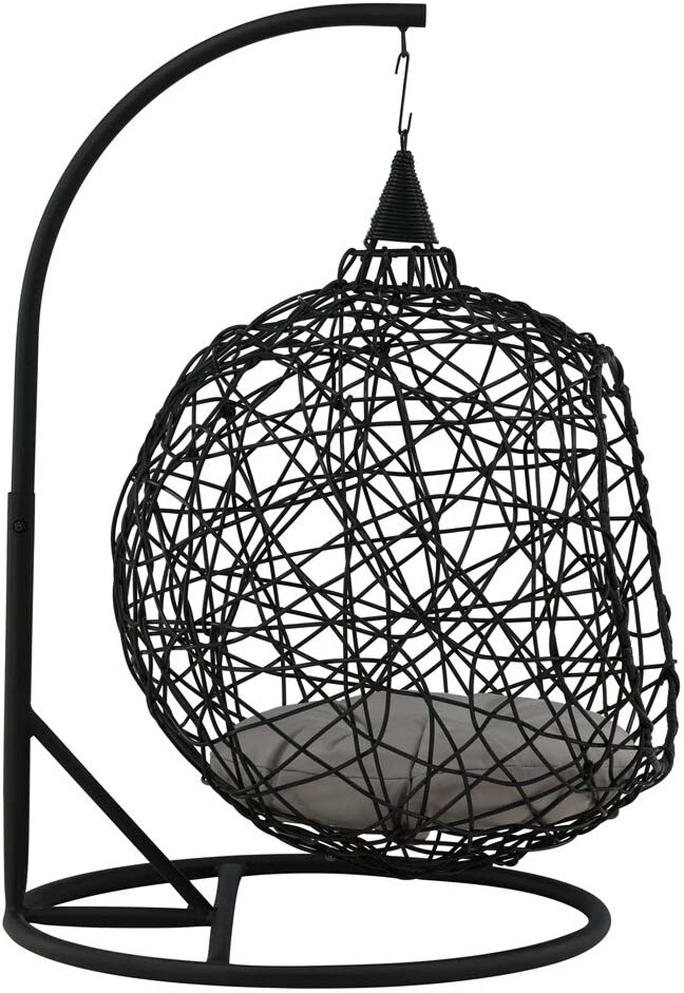 Lexi Hängesessel in Schwarz präsentiert im Onlineshop von KAQTU Design AG. Schaukel Outdoor ist von Venture Home