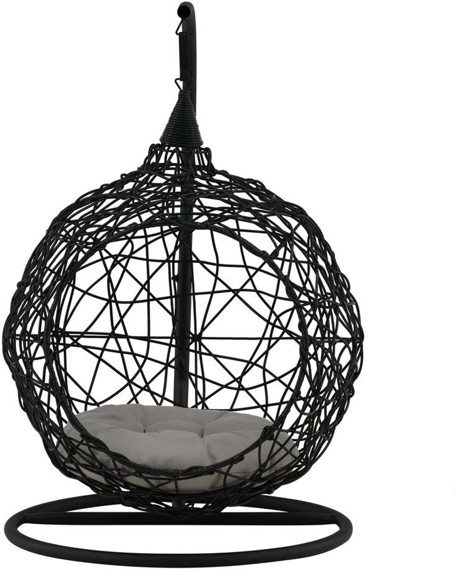 Lexi Hängesessel in Schwarz präsentiert im Onlineshop von KAQTU Design AG. Schaukel Outdoor ist von Venture Home