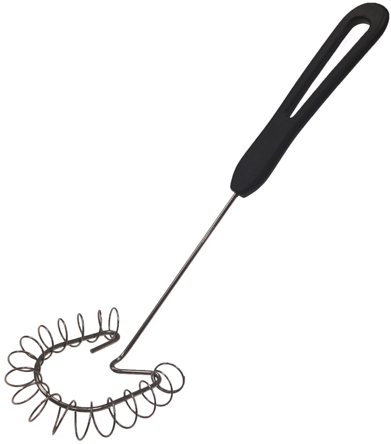 Fouet spirale 29cm manche inox plastique noir