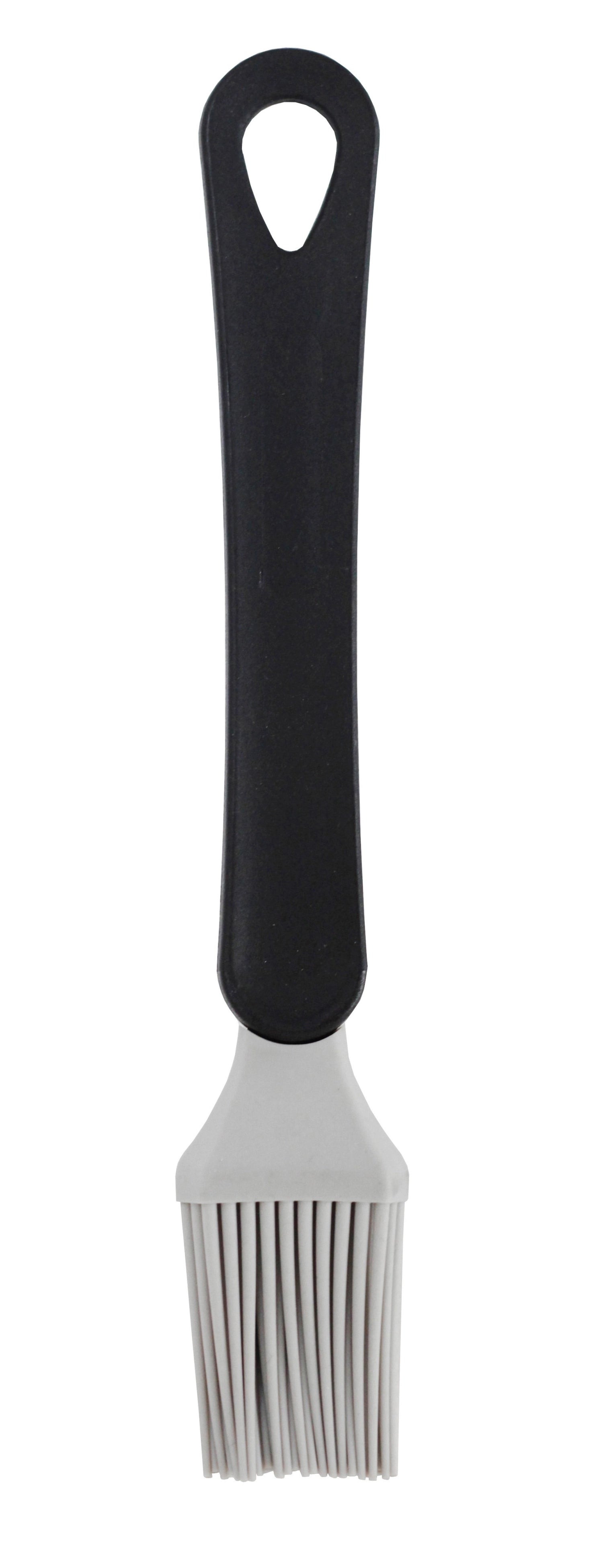 Brosser petit silicone/plastique noir/gris avec étiquette