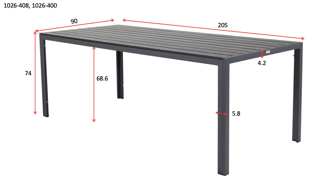 Break Gartentisch in Grau präsentiert im Onlineshop von KAQTU Design AG. Gartentisch ist von Venture Home