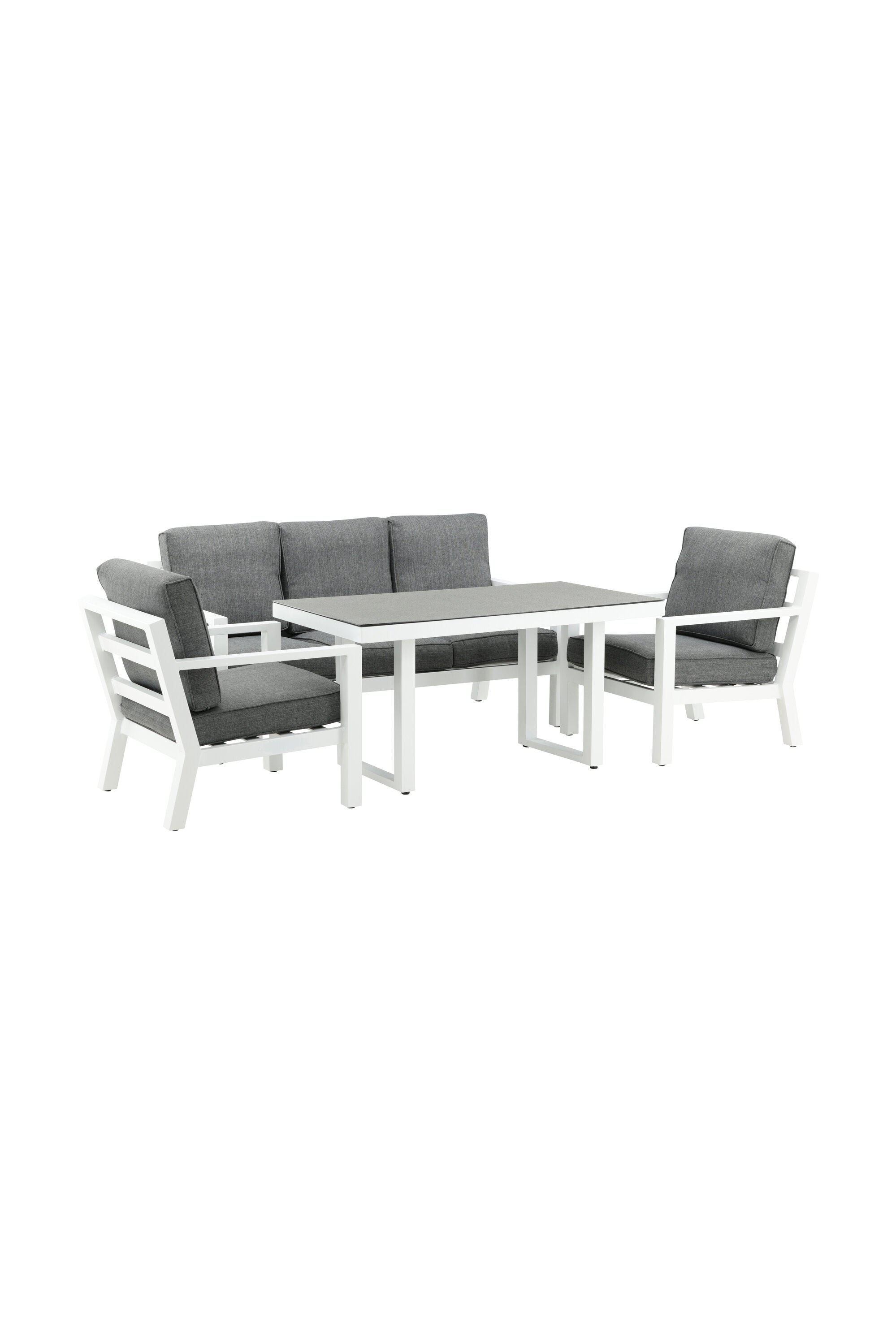 Sofagarnitur Barcelona in Grau präsentiert im Onlineshop von KAQTU Design AG. Loungeset ist von Venture Home