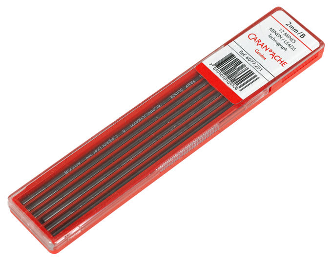 Bleistiftmine B 12 Stück in  präsentiert im Onlineshop von KAQTU Design AG. Ersatzteile ist von CARAN D'ACHE