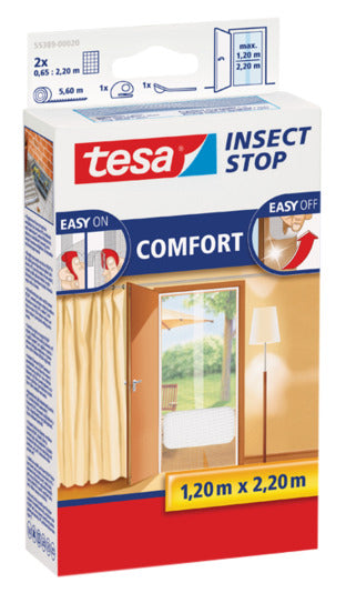 TESA Fliegengitter Comfort Türe 2 Stück à 0.65x2.2 m weiss in  präsentiert im Onlineshop von KAQTU Design AG. Insektenabwehr ist von TESA