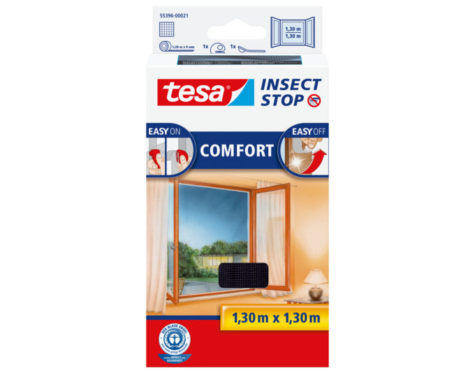 TESA Fliegengitter Comfort Fenster 1.3x1.3 m anthrazit in  präsentiert im Onlineshop von KAQTU Design AG. Insektenabwehr ist von TESA