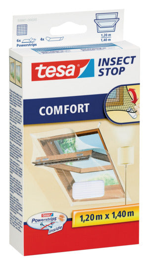 TESA Fliegengitter Comfort Dachfenster 1.2x1.4 m weiss in  präsentiert im Onlineshop von KAQTU Design AG. Insektenabwehr ist von TESA