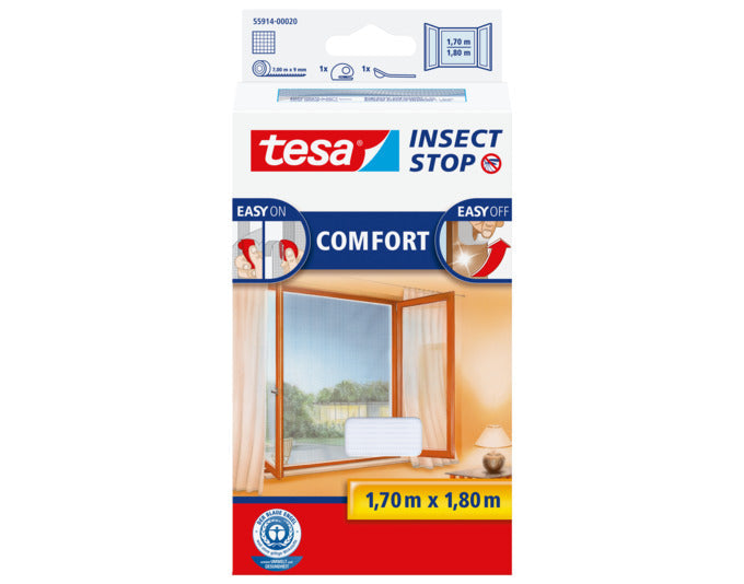 TESA Fliegengitter Comfort Fenster 1.7x1.8 m weiss in  präsentiert im Onlineshop von KAQTU Design AG. Insektenabwehr ist von TESA