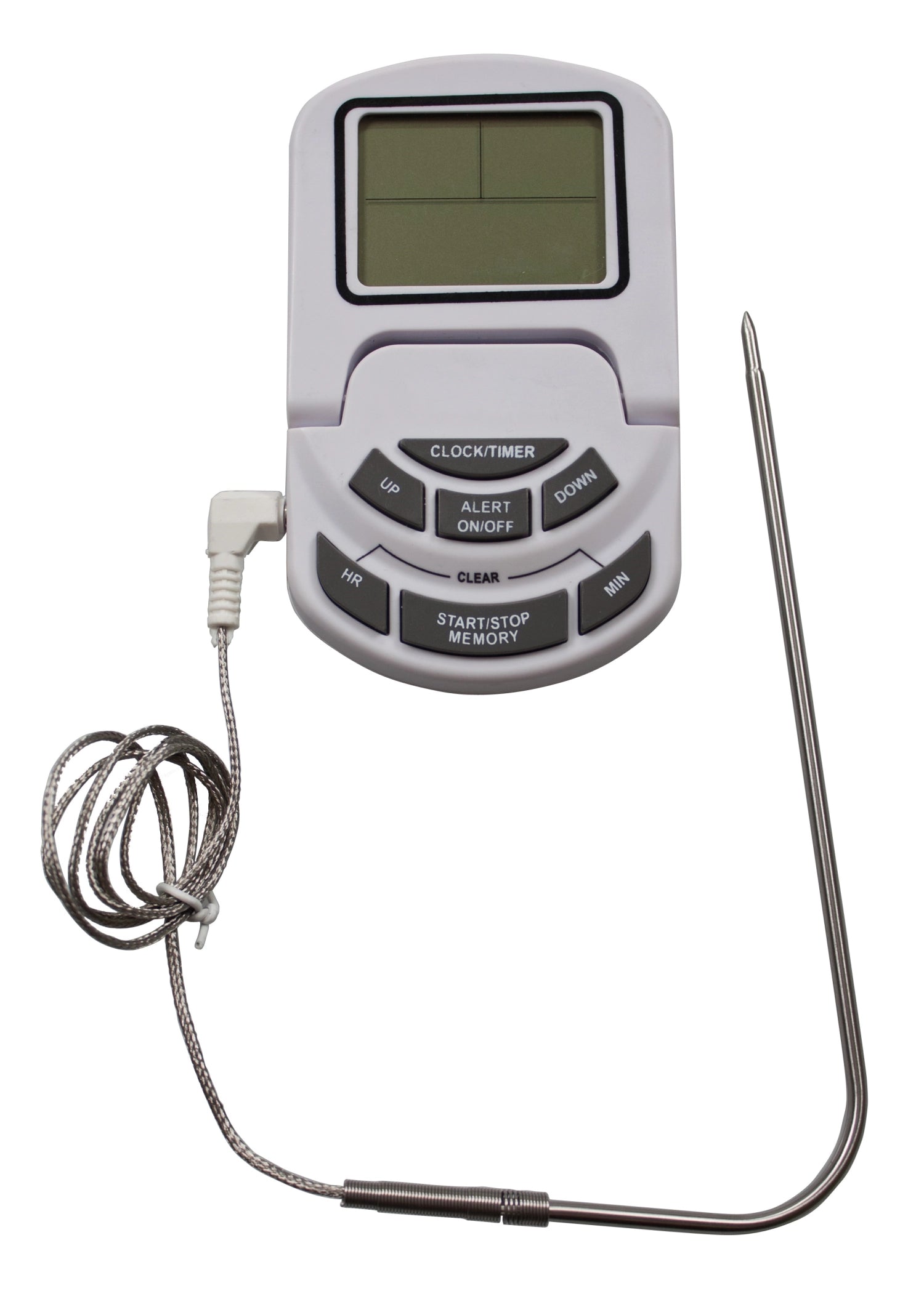Thermometer digital mit Timer und Sonde in Weiss präsentiert im Onlineshop von KAQTU Design AG. Küchenhelfer ist von Lagotto