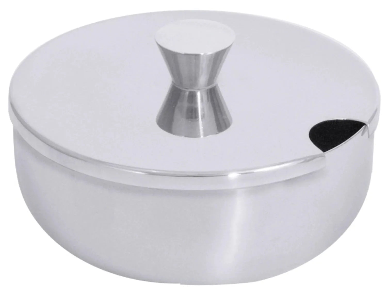 Zuckerdose 18/10 m. Löffelausschnitt 10x4.5cm 0.25l in Silber präsentiert im Onlineshop von KAQTU Design AG. Zuckerstreuer ist von Contacto